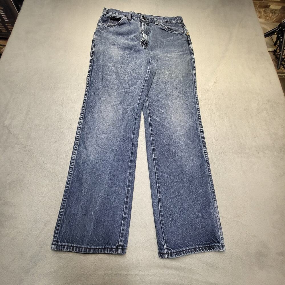 Dickies Jeans Mens 30x29‎ Blue Straight Leg Distressed Denim